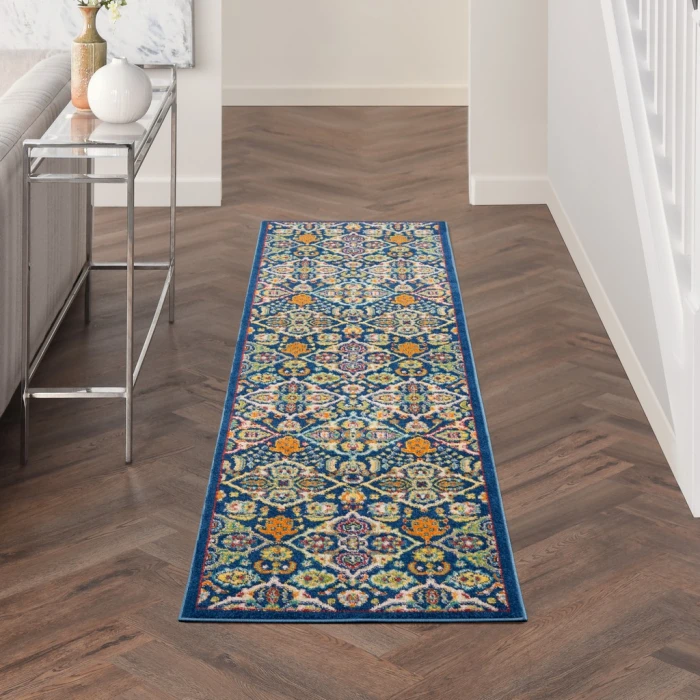 Nourison Allur Area Rug ALR03-Navy Multicolor