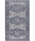Nicole Curtis Machine Washable Series 1 Navy Ivory SR104 2 ft. 2 in. X 12 ft. Rectangle Rug