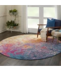 Nourison Passion Round Area Rug PSN10-Sunburst