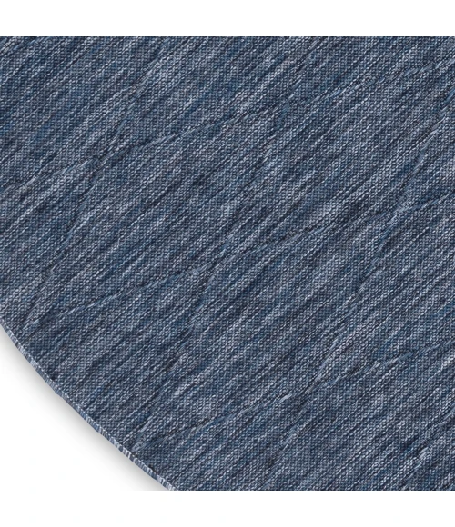 Nourison Washable Solutions Navy Blue WSL01 8 ft. X Round Rug