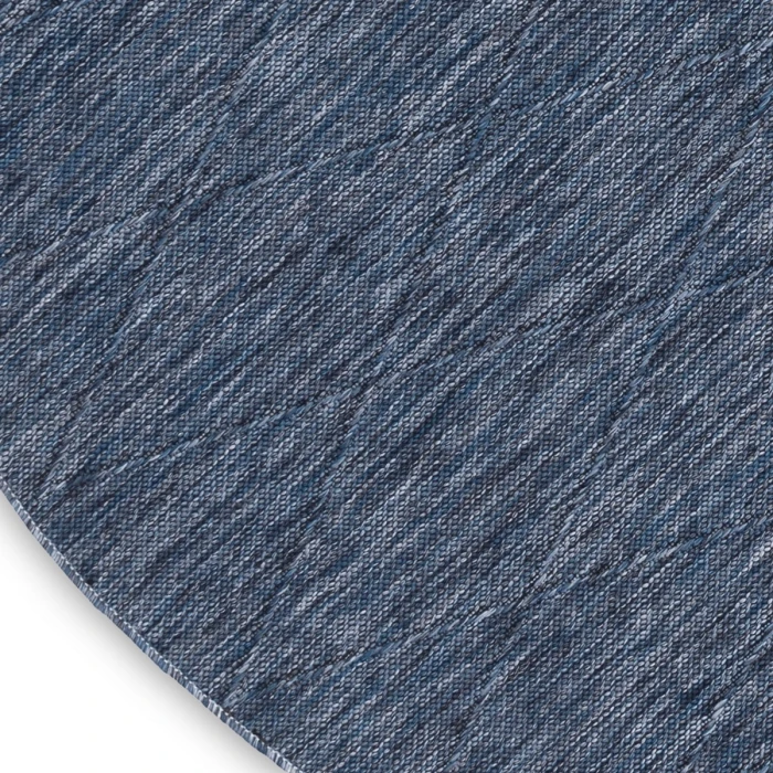 Nourison Washable Solutions Navy Blue WSL01 8 ft. X Round Rug
