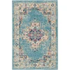 Nourison Home Passion PSN03 Light Blue 1 ft. 10 in. X 2 ft. 10 in. Area Rug