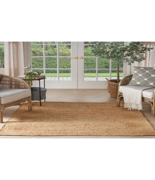 Nourison Natural Jute Bleached NJT01 4 ft. Square Rug