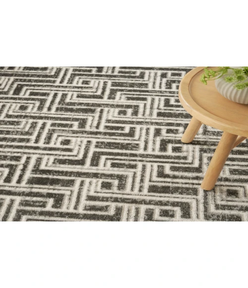 Nourison Serenity Home Grey Ivory SRH04 2 ft. 2 in. X 7 ft. 6 in. Rectangle Rug