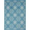 Nourison Home Jubilant JUB06 Ivory Blue 6 ft. X 9 ft. Area Rug
