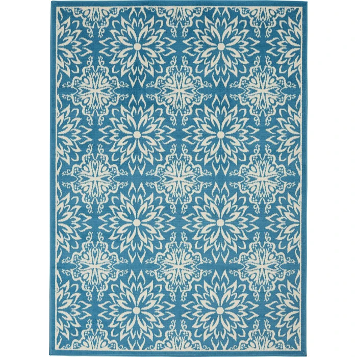 Nourison Jubilant Area Rug JUB06-Ivory/Blue