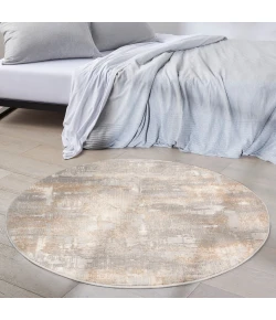 Calvin Klein CK950 Rush CK951 Grey Beige 4 ft. Round Area Rug