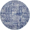 Nourison Home Whimsicle WHS07 Ivory Navy 8 ft. Round Area Rug
