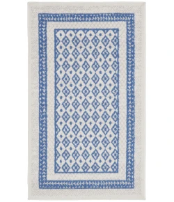Nourison Home Whimsicle WHS13 Ivory Blue 3 ft. X 5 ft. Area Rug