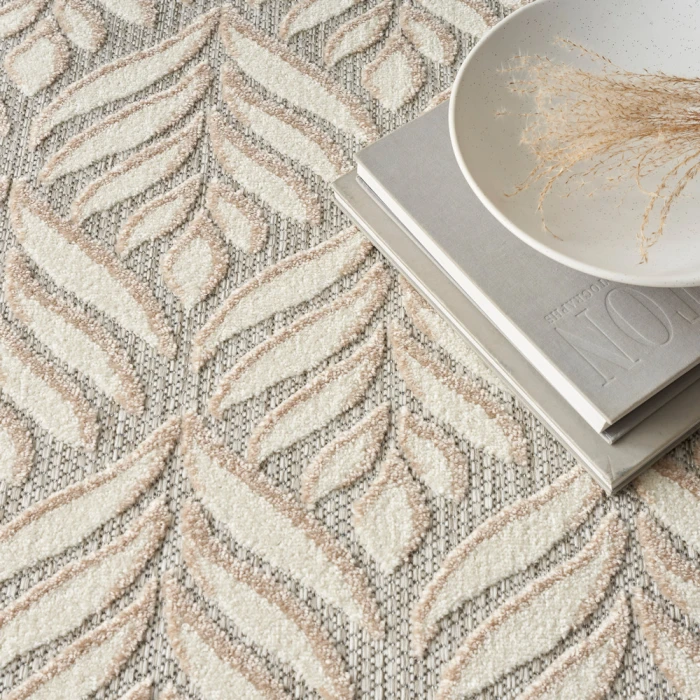 Nourison Aloha Area Rug ALH35 Ivory Grey