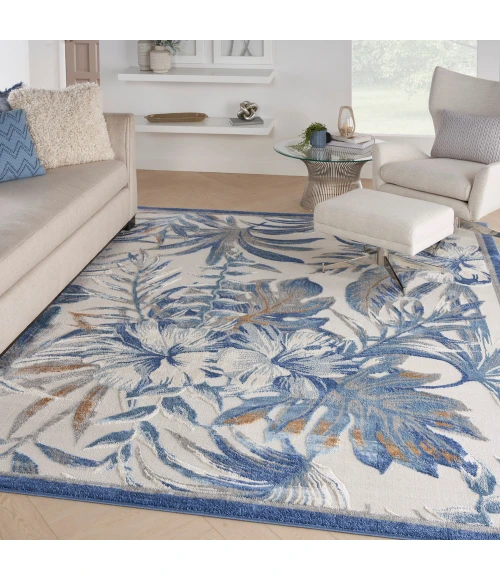 Nourison Seaside Area Rug SDS02 Ivory Blue