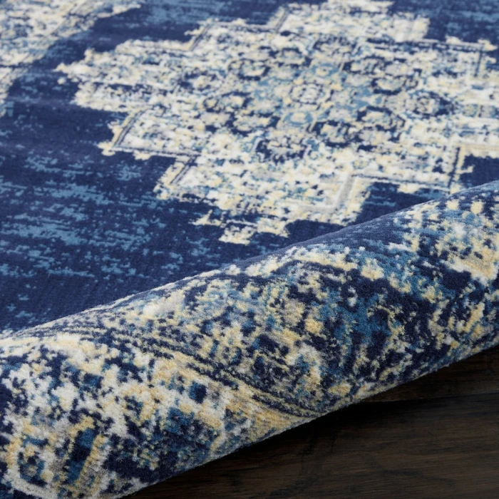 Nourison Grafix Area Rug GRF14-Navy Blue