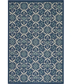 Nourison Home Caribbean CRB02 Navy 6 ft. 7 in. X 9 ft. 6 in. Area Rug