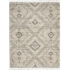 Nourison Home Oslo Shag OSL02 Ivory/Grey 7 ft. 10 in. X 10 ft. 6 in. Area Rug