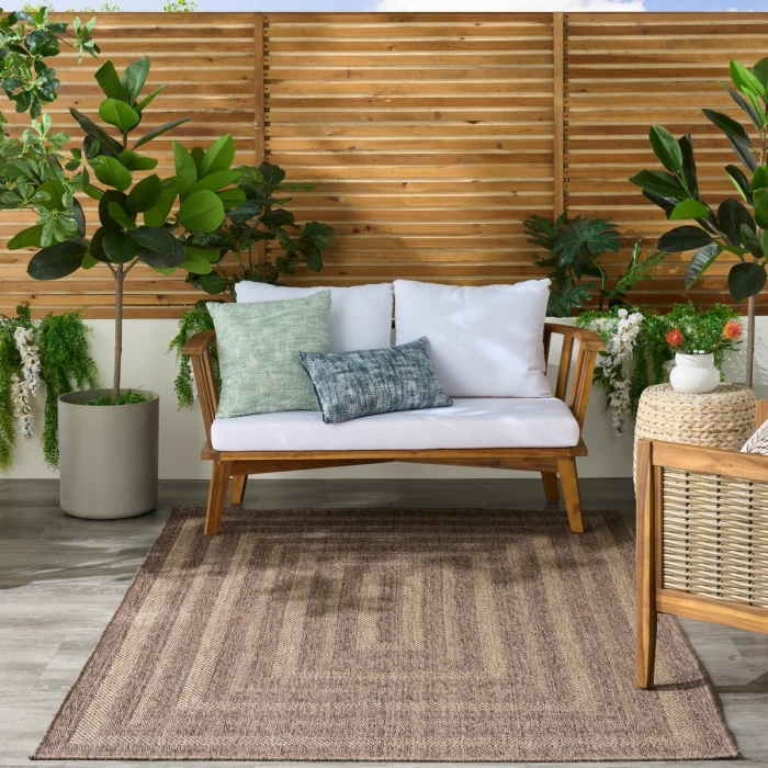 Nourison Tulum Brown TLM04 4 ft. X 6 ft. Rect. Rug