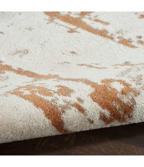 Nourison Quarry Ivory Rust QUA01 8 ft. Rect. Rug