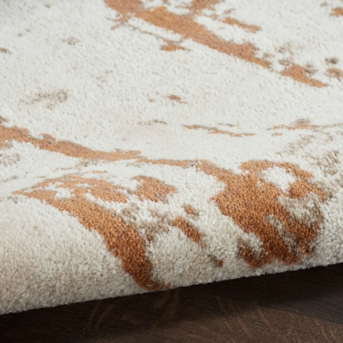 Nourison Quarry Ivory Rust QUA01 8 ft. Rect. Rug