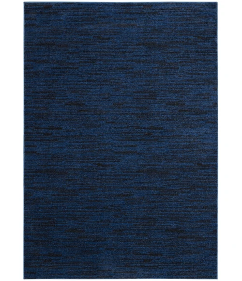 Nourison Essentials Midnight Blue Area Rug NRE01-Midnight Blue