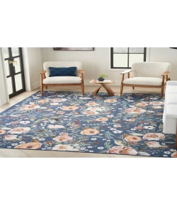 Nourison Home Nourison Washables NWB01 Navy Multicolor 6 ft. X 9 ft. Area Rug