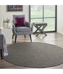 Nourison Home Positano POS01 Charcoal 6 ft. Round Area Rug