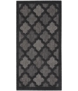 Nourison Home Easy Care NES01 Charcoal Black 2 ft. X 4 ft. Area Rug