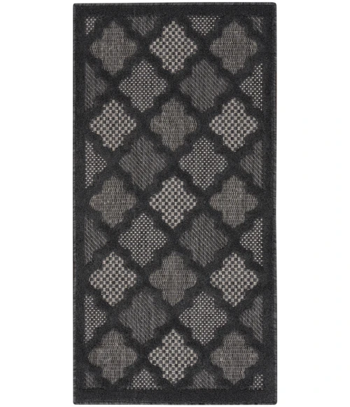 Nourison Easy Care Area Rug NES01 Charcoal/Black