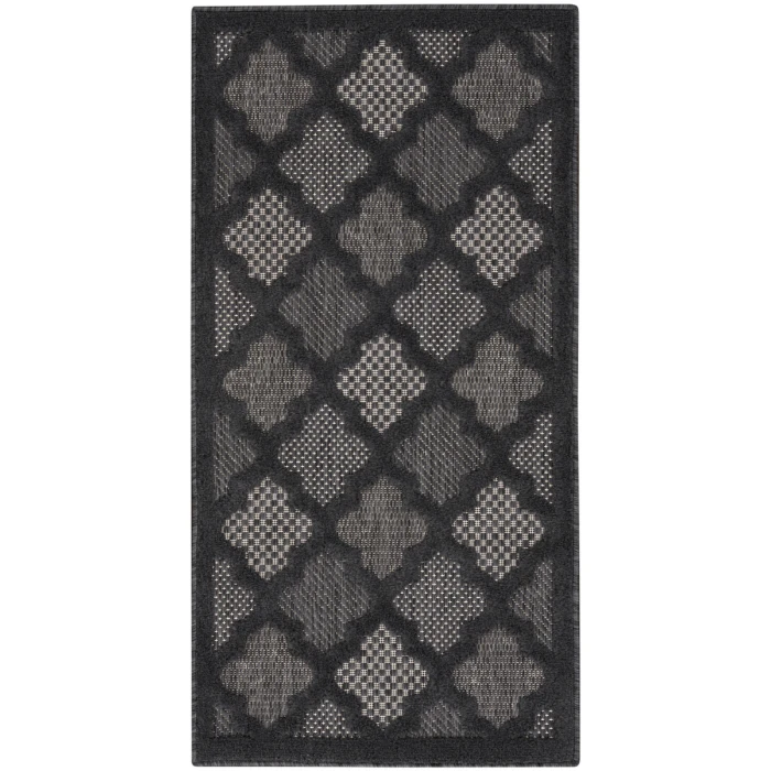 Nourison Easy Care Area Rug NES01 Charcoal/Black