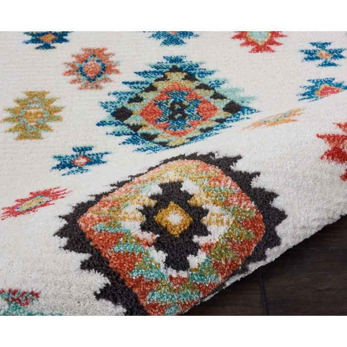 Nourison South Western White NAV07 2ft.2in. x 7ft.9in. Rect. Rug
