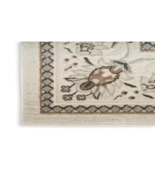 Nourison Serenity Home Ivory Mocha SRH02 7 ft. 10 in. X 9 ft. 10 in. Rectangle Rug