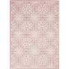 Nourison Home Jubilant JUB06 Ivory Pink 5 ft. 3 in. X 7 ft. 3 in. Area Rug