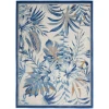 Nourison Home Seaside SDS02 Ivory Blue 5 ft. 3 in. X 7 ft. 3 in. Area Rug
