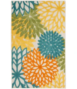 Nourison Home Aloha ALH05 Turquoise/Multicolor 3 ft. X 5 ft. Area Rug