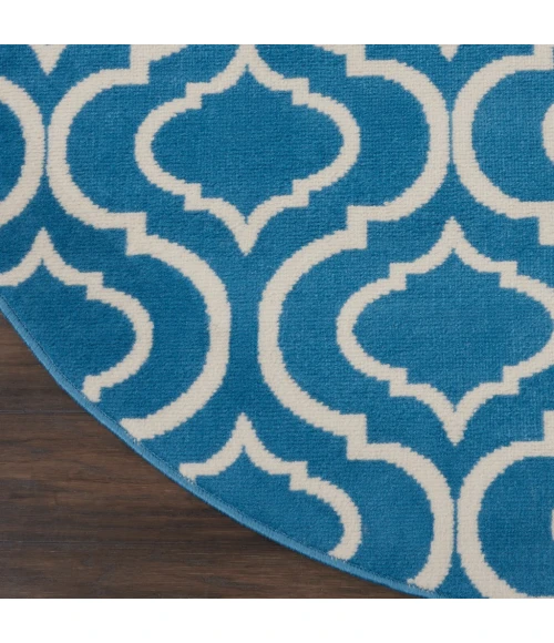 Nourison Jubilant Round Area Rug JUB19-Blue