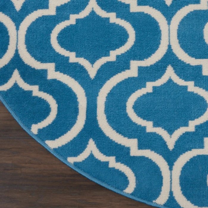 Nourison Jubilant Round Area Rug JUB19-Blue