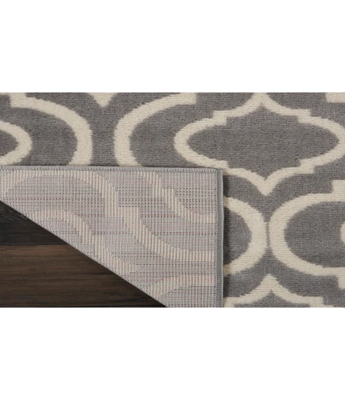 Nourison Jubilant Grey JUB19 2 ft. X 6 ft. Rectangle Rug
