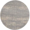 Nourison Home Nourison Essentials NRE03 Grey Beige 8 ft. Round Area Rug