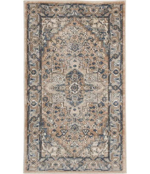 Nourison Quarry Beige Grey QUA05 2 ft. X 4 ft. Rect. Rug