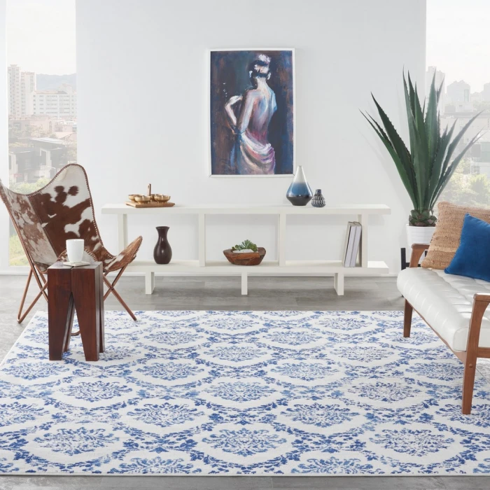 Nourison Whimsicle Area Rug WHS01-Ivory Navy