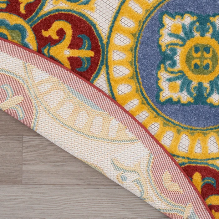 Nourison Aloha Area Rug ALH30 Red/Multi