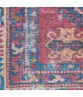 Nicole Curtis Machine Washable Series 1 Area Rug SR105 Red/Navy 2' x 4'