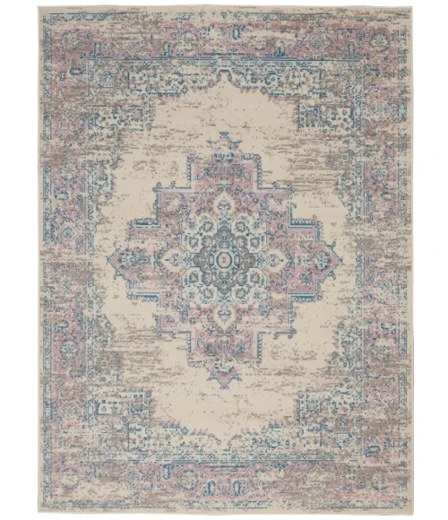 Nourison Grafix Area Rug GRF14-Ivory/Pink
