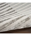 Inspire Me! Home Décor Brushstrokes Area Rug BSK04 Silver Grey