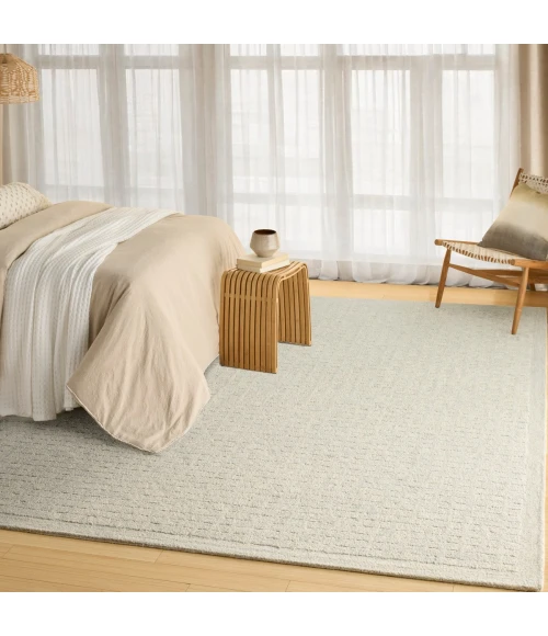 DKNY Pure Grids Light Blue PGR01 8 ft. X 10 ft. Rect. Rug
