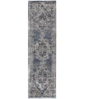 Kathy Ireland American Manor Area Rug AMR02 Blue 2'2" x 7'6"