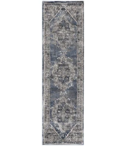 Nourison Home American Manor AMR02 Blue 2 ft. 2 in. X 7 ft. 6 in. Area Rug
