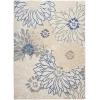 Nourison Home Passion PSN17 Ivory Grey Blue 5 ft. 3 in. X 7 ft. 3 in. Area Rug