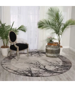 Nourison Home Twilight TWI17 Moon 8 ft. Round Area Rug