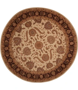 Nourison Home Heritage Hall Brown HE19 9ft. x Round Round Rug