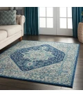 Nourison Tranquil Area Rug TRA06-Ivory/Navy