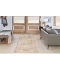 Nourison Astra Machine Washable Beige ASW13 2 ft. 2 in. X 10 ft. Rectangle Rug